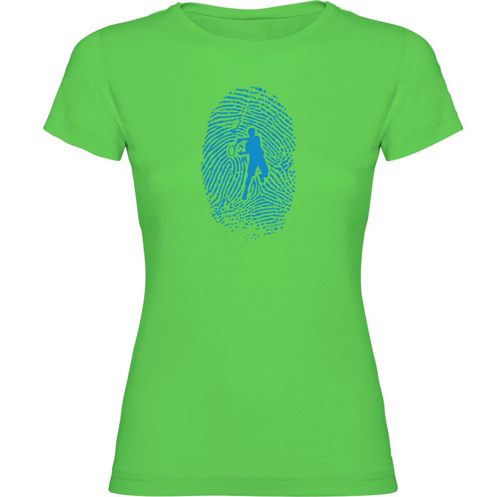 Kruskis Tennis Fingerprint Short Sleeve T-shirt Grün 2XL Frau von Kruskis