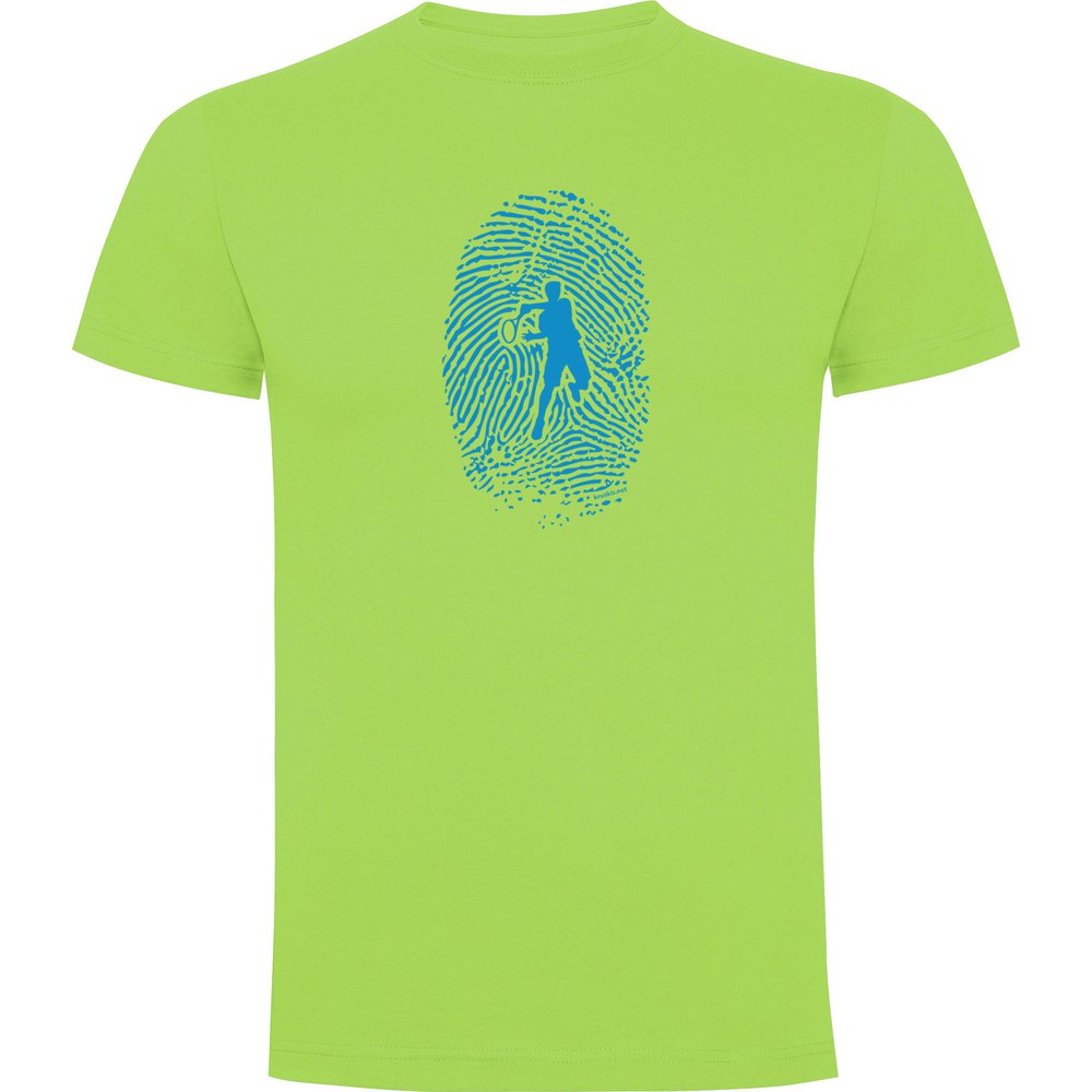 Kruskis Tennis Fingerprint Short Sleeve T-shirt Grün 3XL Mann von Kruskis