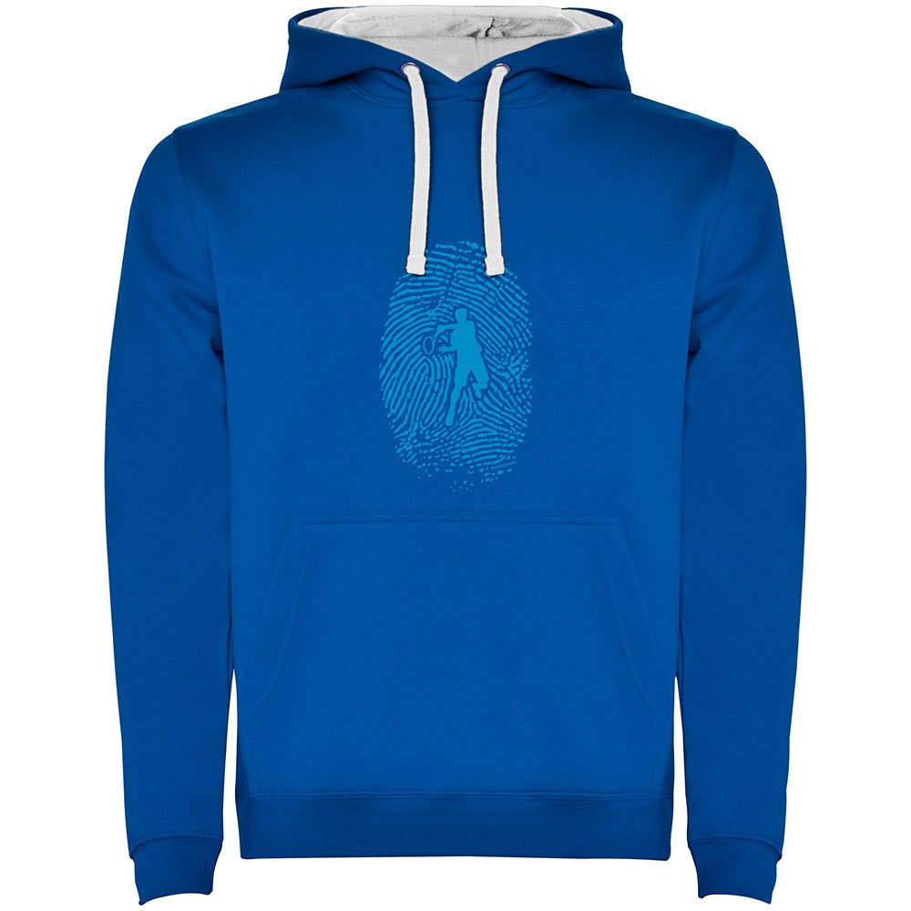 Kruskis Tennis Fingerprint Two-colour Hoodie Blau 2XL Mann von Kruskis