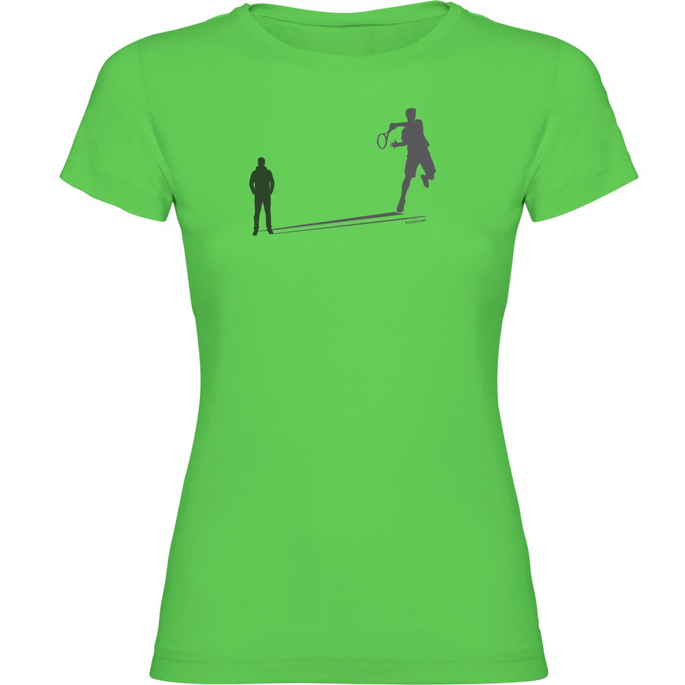 Kruskis Tennis Shadow Short Sleeve T-shirt Grün S Frau von Kruskis