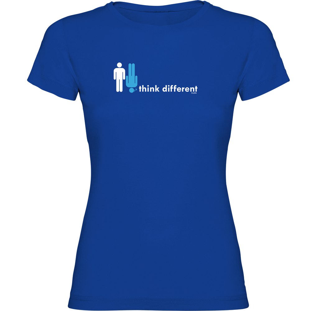 Kruskis Think Different Short Sleeve T-shirt Blau XL Mann von Kruskis