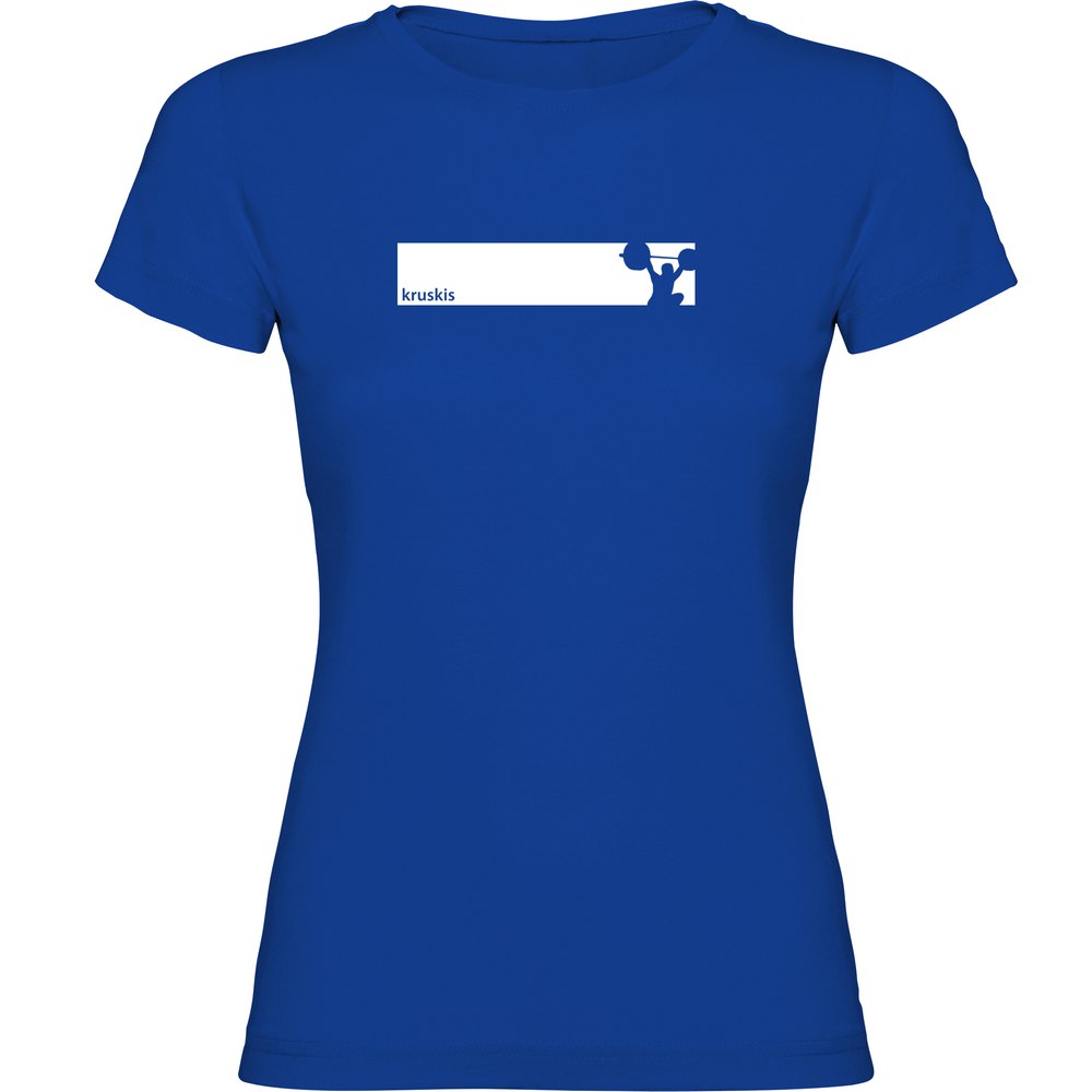 Kruskis Train Frame Short Sleeve T-shirt Blau M Frau von Kruskis