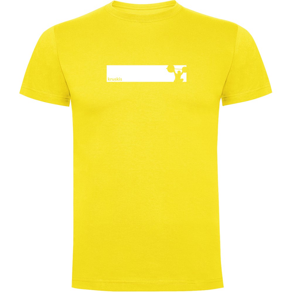 Kruskis Train Frame Short Sleeve T-shirt Gelb L Mann von Kruskis