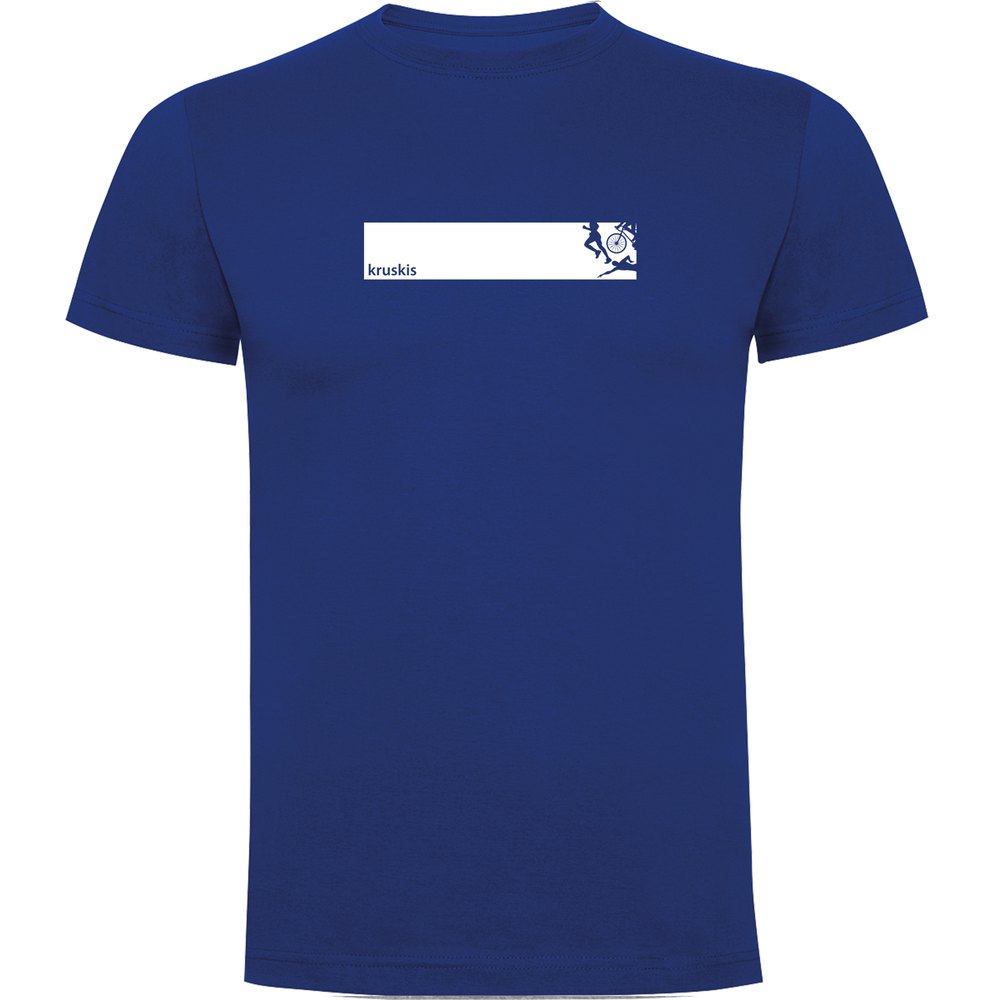 Kruskis Triathlon Frame Short Sleeve T-shirt Blau L Mann von Kruskis