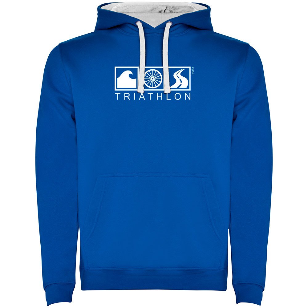 Kruskis Triathlon Two-colour Hoodie Blau 2XL Mann von Kruskis