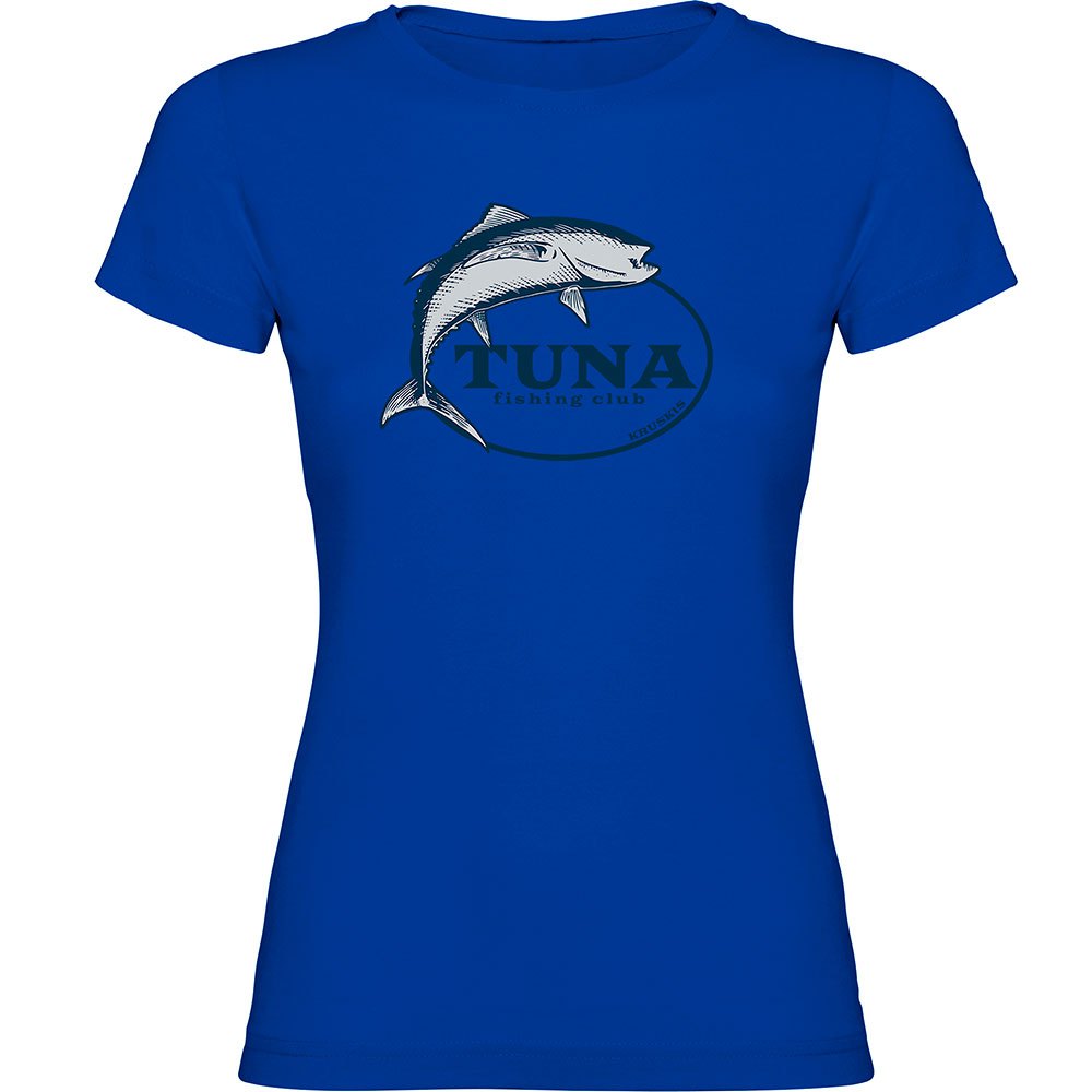 Kruskis Tuna Fishing Club Short Sleeve T-shirt Blau L Frau von Kruskis