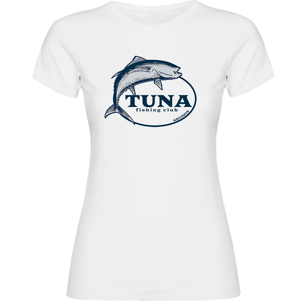 Kruskis Tuna Fishing Club Short Sleeve T-shirt Weiß M Frau von Kruskis
