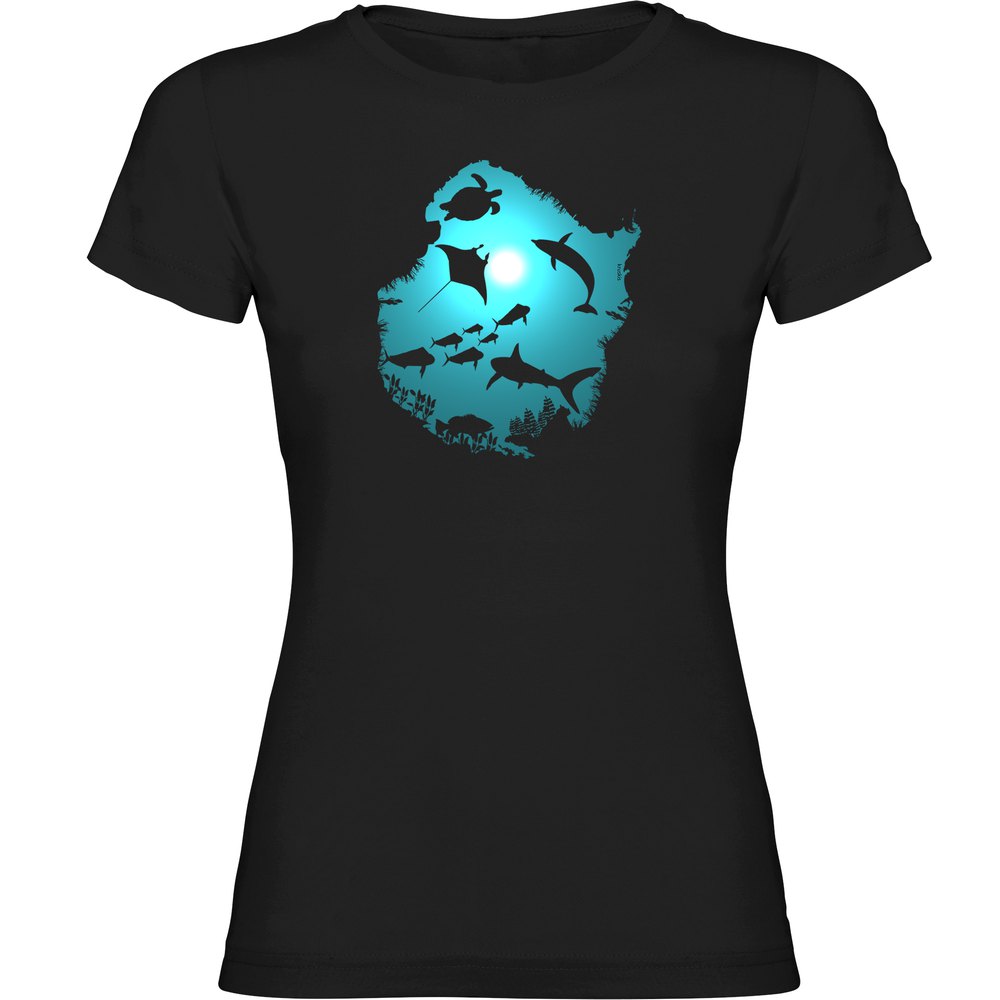 Kruskis Underwater Dream Short Sleeve T-shirt Schwarz 2XL Mann von Kruskis
