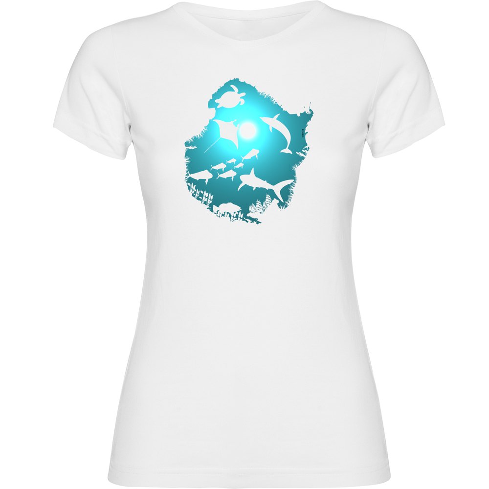 Kruskis Underwater Dream Short Sleeve T-shirt Weiß 2XL Mann von Kruskis