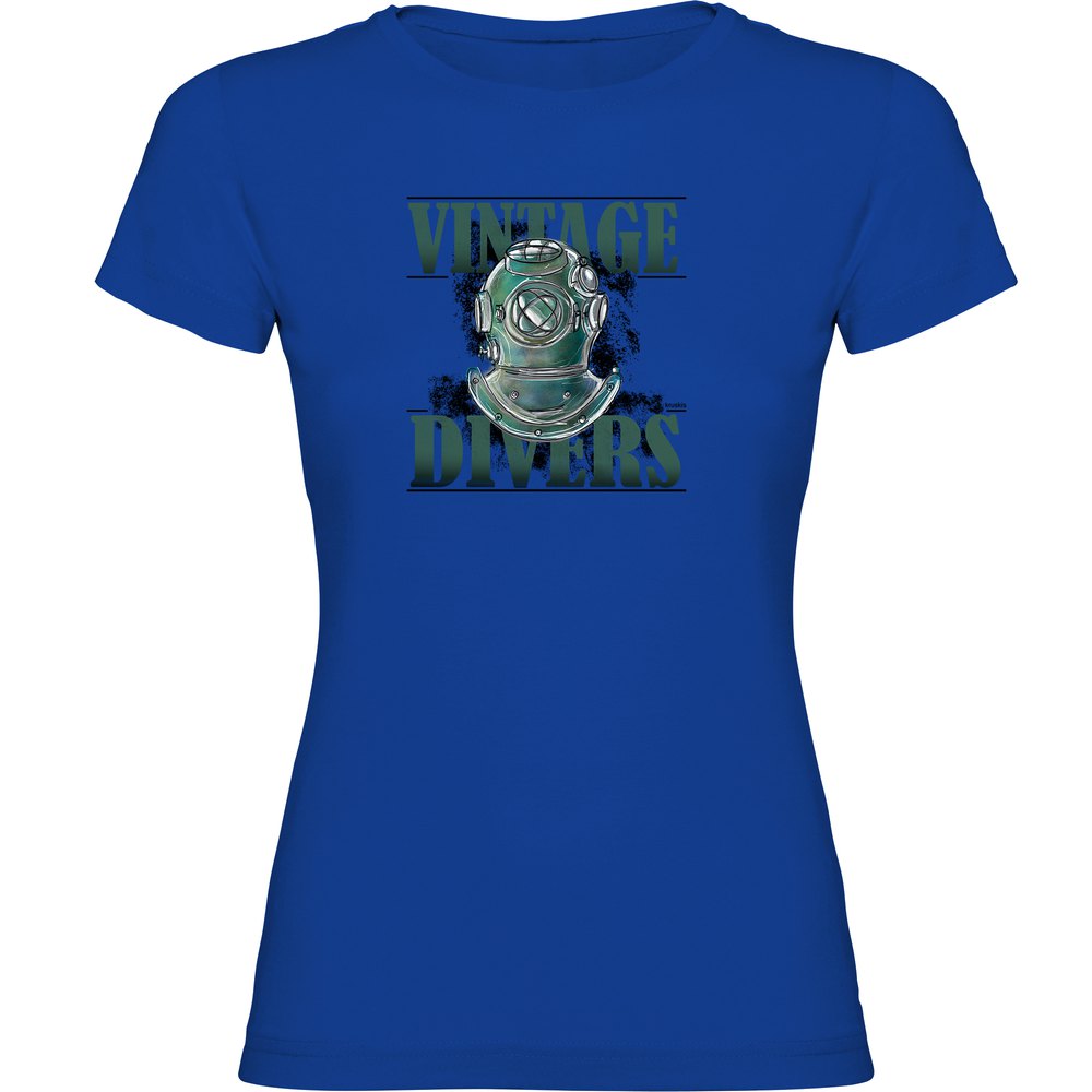 Kruskis Vintage Divers Short Sleeve T-shirt Blau M Mann von Kruskis