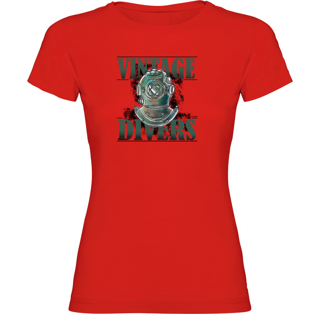 Kruskis Vintage Divers Short Sleeve T-shirt Rot L Mann von Kruskis