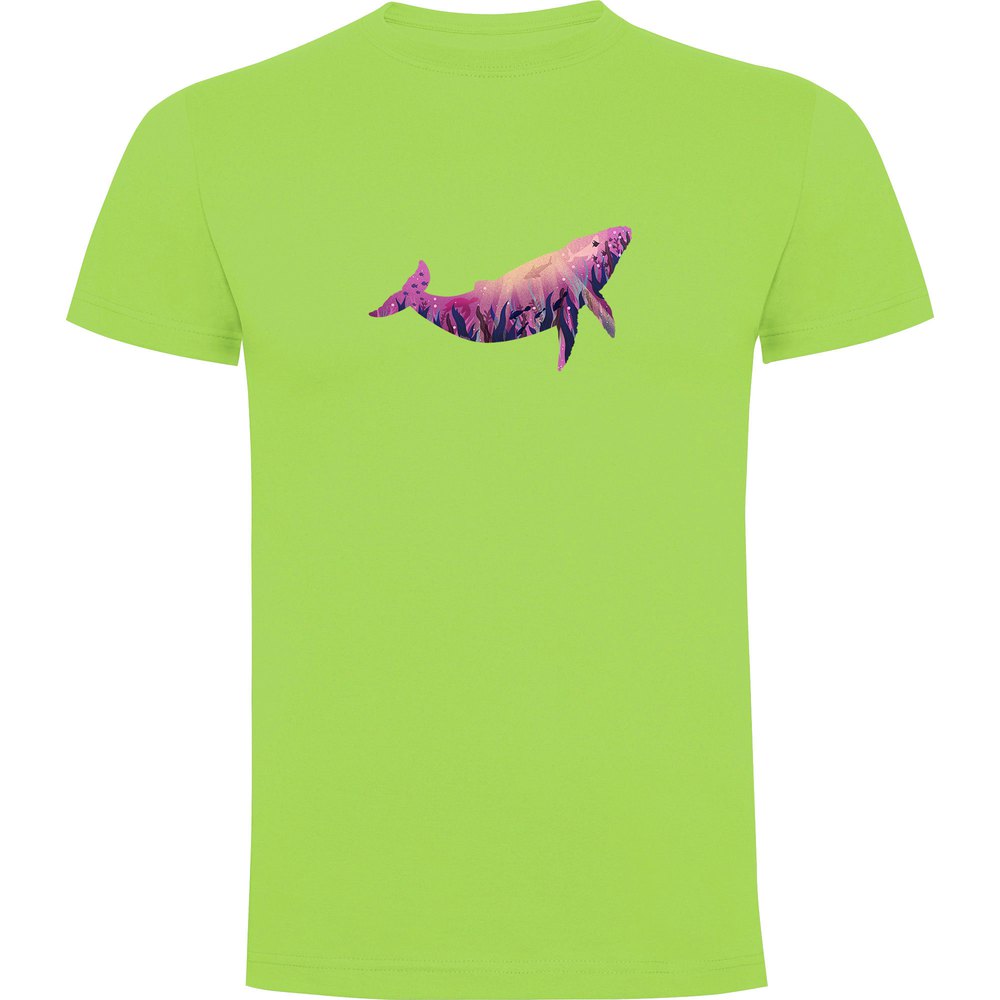 Kruskis Whale Short Sleeve T-shirt Grün 2XL Mann von Kruskis