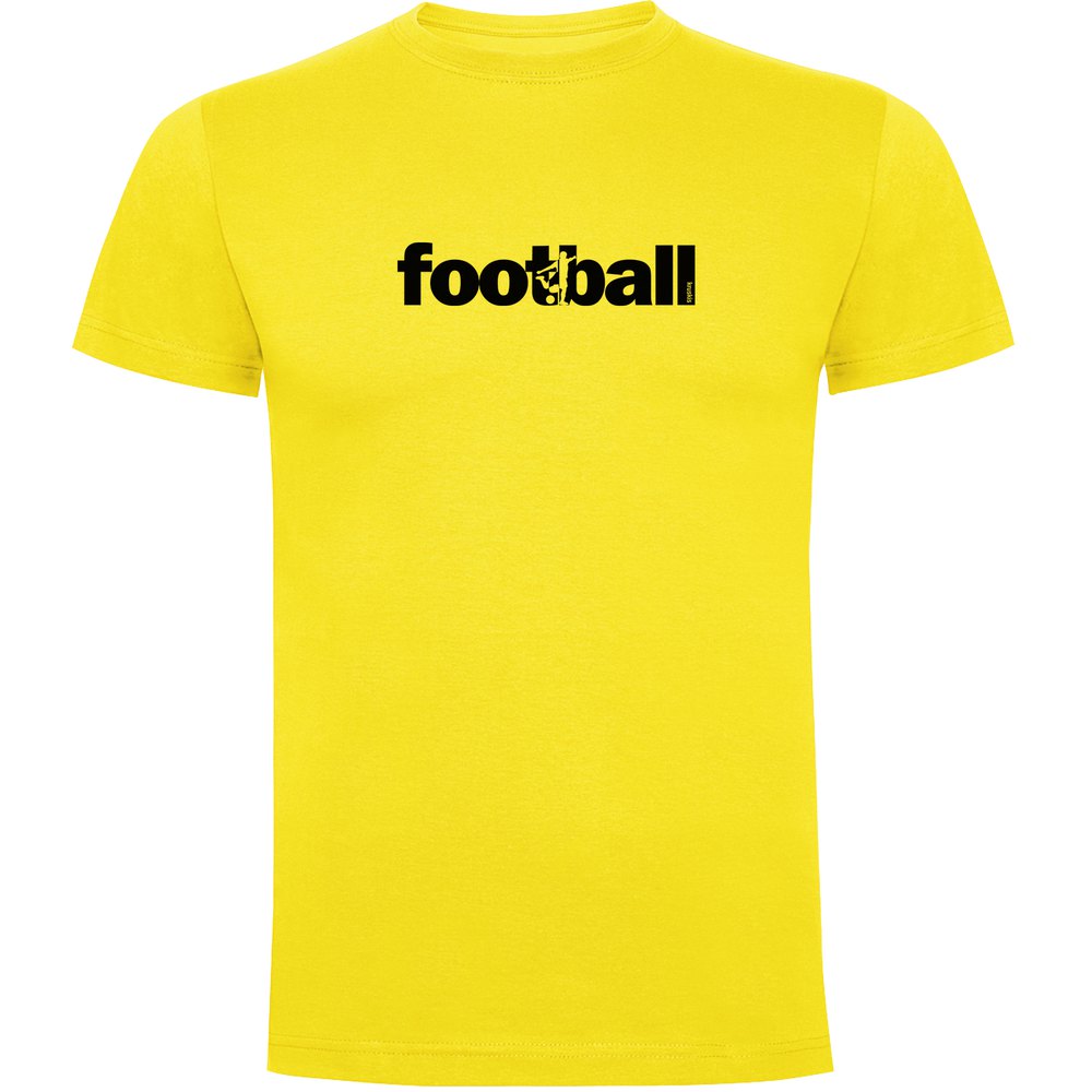 Kruskis Word Football Short Sleeve T-shirt Gelb L Mann von Kruskis