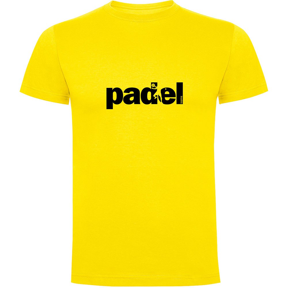 Kruskis Word Padel Short Sleeve T-shirt Gelb 3XL Mann von Kruskis