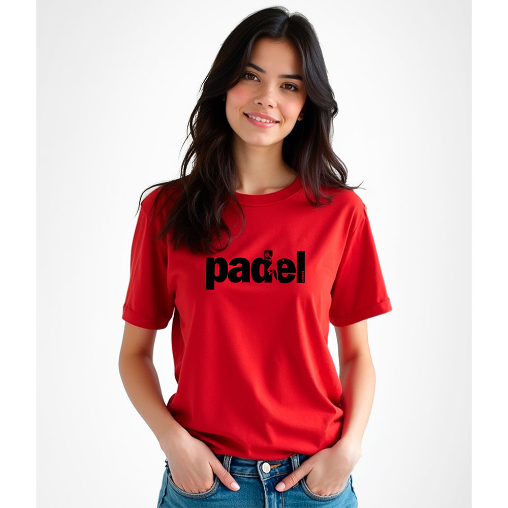 Kruskis Word Padel Short Sleeve T-shirt Rot M Frau von Kruskis