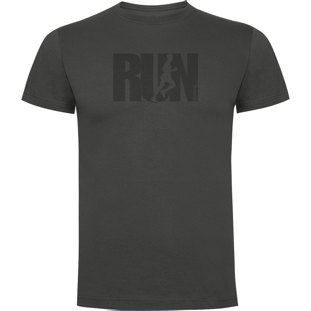 Kruskis Word Run Short Sleeve T-shirt Grau XL Mann von Kruskis