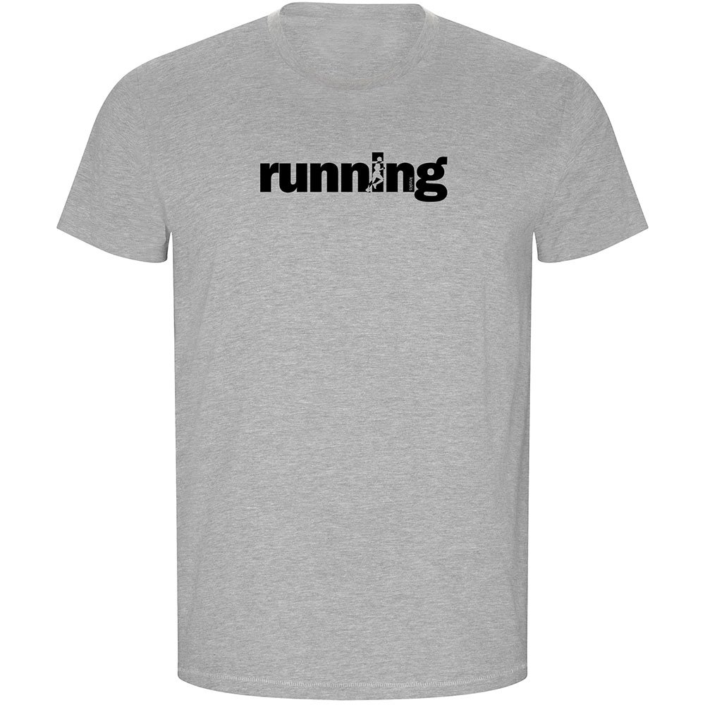 Kruskis Word Running Eco Short Sleeve T-shirt Grau 3XL Mann von Kruskis