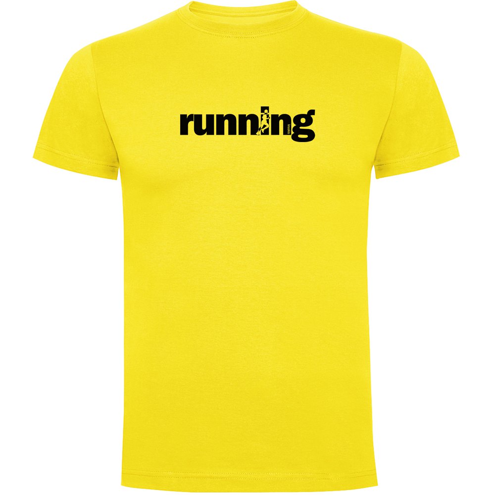 Kruskis Word Running Short Sleeve T-shirt Gelb 2XL Mann von Kruskis