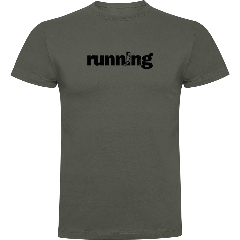 Kruskis Word Running Short Sleeve T-shirt Grün L Mann von Kruskis