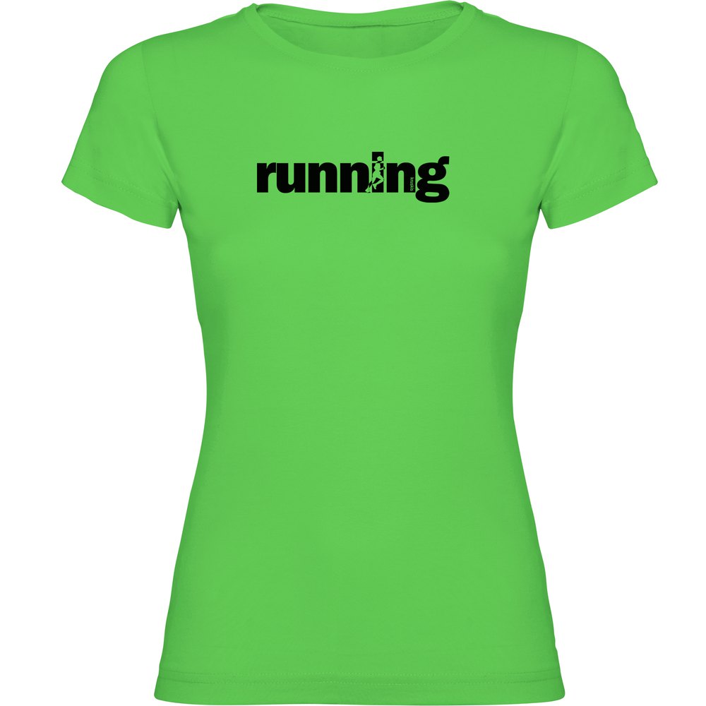 Kruskis Word Running Short Sleeve T-shirt Grün M Frau von Kruskis