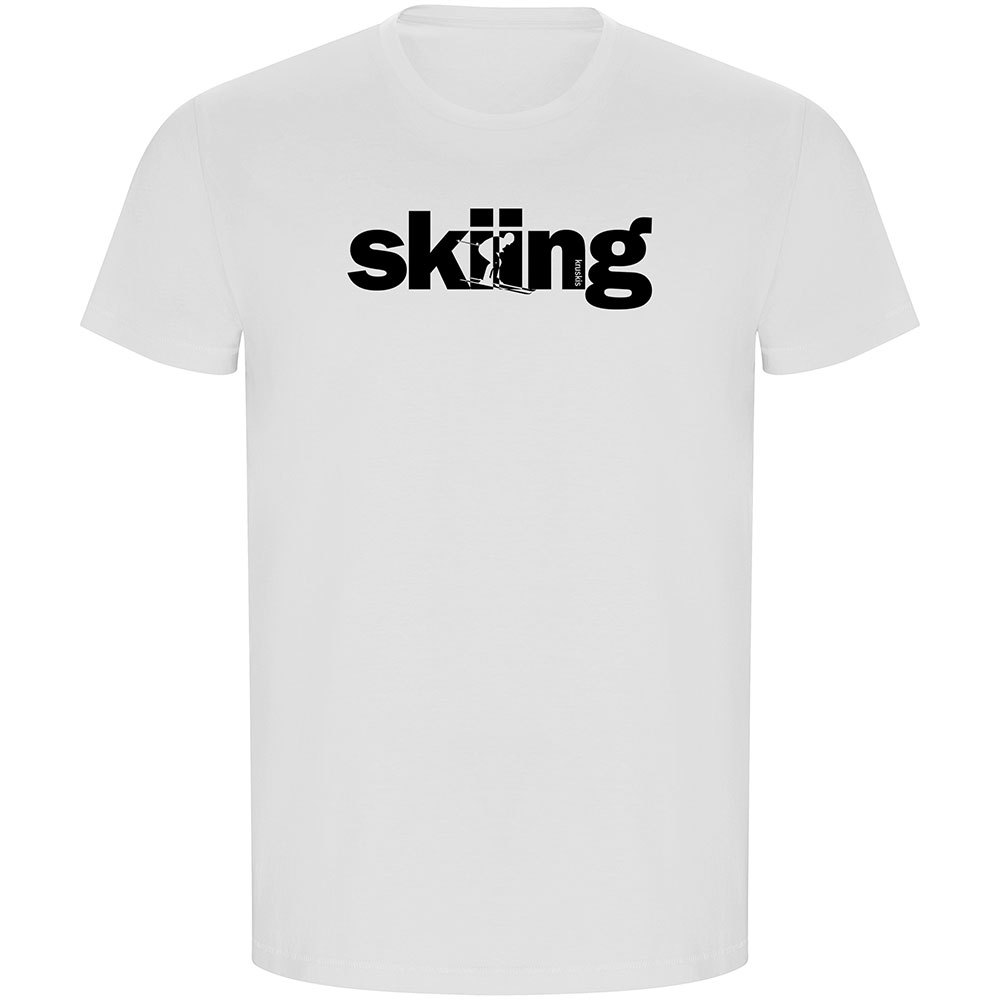 Kruskis Word Skiing Eco Short Sleeve T-shirt Weiß M Mann von Kruskis