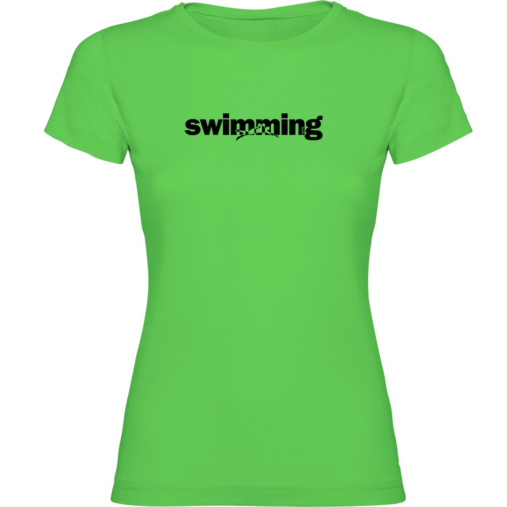 Kruskis Word Swimming Short Sleeve T-shirt Grün XL Frau von Kruskis