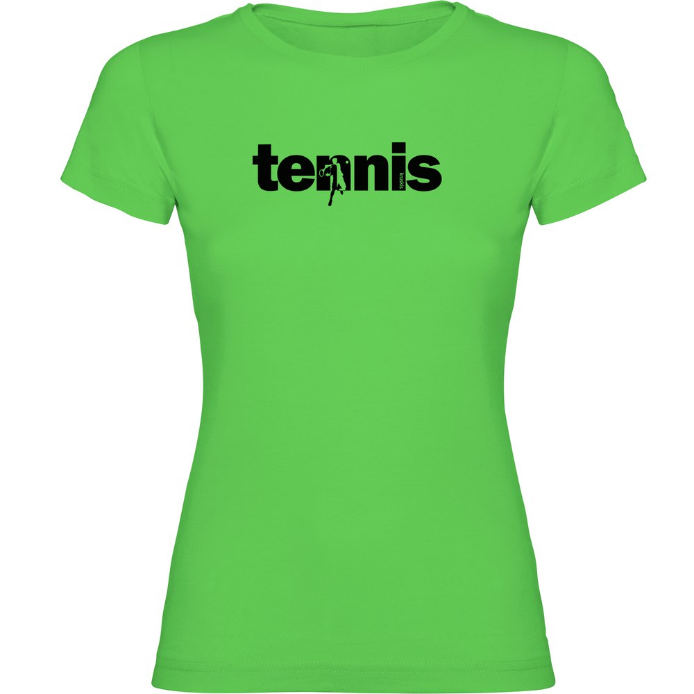 Kruskis Word Tennis Short Sleeve T-shirt Grün S Frau von Kruskis