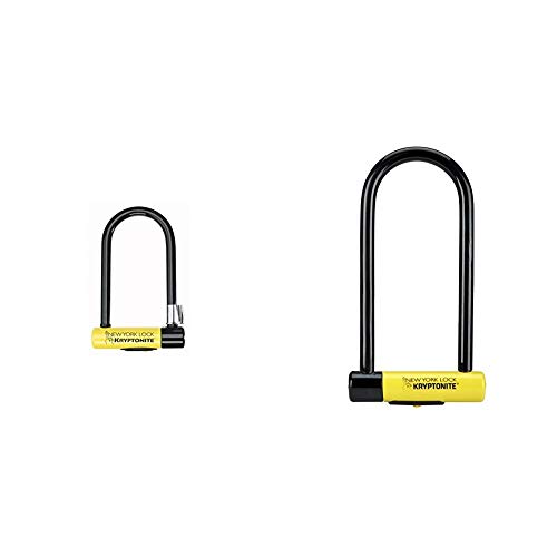 Kryptonite New York Lock Standard (10x20cm) Fahrradschloss, Yellow, 10 x 20 cm & New York LS Fahrradschloss, robust, U-Form, Unisex, SperrenSchloss, GK002161, gelb, Long Shackle von Kryptonite