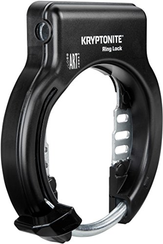 Kryptonite Unisex-Adult Ring Lock with Plug in Capability-Non Retractable, Black, One Size von Kryptonite