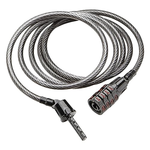 Kryptonite Spiralkabel Keeper 512 Combo Cable 5mm/120cm, 3500020, Schwarz von Kryptonite