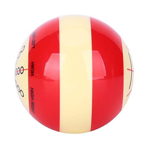 Billard-Queueball, 2,3 Zoll Billard-Pool-Ball, Übungs-Trainingshilfe-Zubehör für America Pool Eight Ball, Dot-Spot-Pool-Ball Billard-Trainings-Queue-Ball für Kinder und Erwachsene von Kudoo