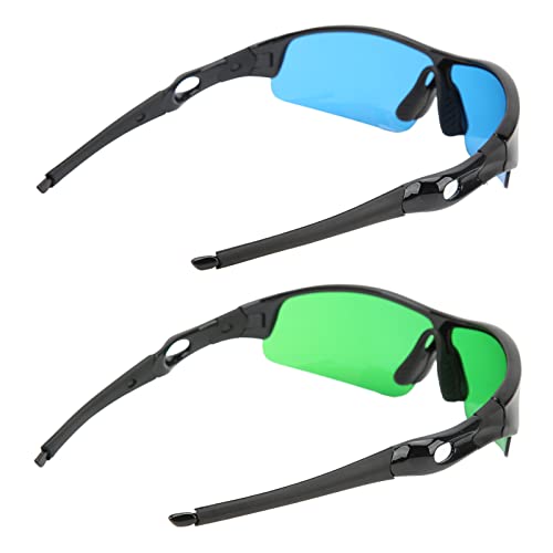 Kufoo Grow Room-Brille, Bequem zu Tragende UV-Schutzbrille, Nasenschienen-Design, UV-Schutz, Tragbar für Gewächshaus (Grün) von Kufoo