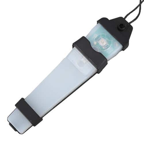 Kufoo Helm-Signalleuchte, 150 MAh Batterie, Helm-Sicherheits-Blinklicht, Wasserdichtes Hängeseil, 2 Modi Zum Wandern (Schwarz (blaues Licht)) von Kufoo