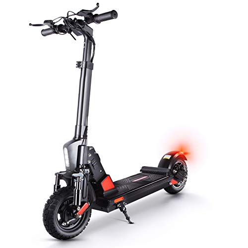 E-Scooter Erwachsene Elektroroller, 10-Zoll-Offroad-Reifen E Roller, Doppelstoßdämpfer, LED Scheinwerfer Faltbarer Elektro Scooter - C1 Pro von Kugookirin
