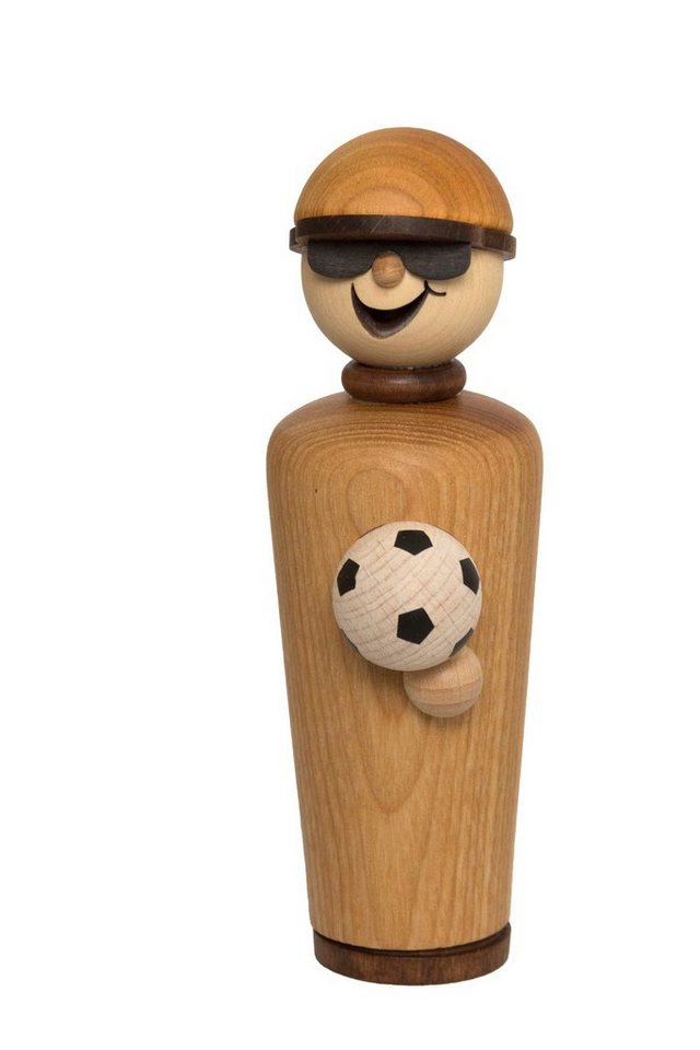 Kuhnert Räuchermännchen 34107, Meisterstück Fußballfreund, Räucherfigur aus Holz, Made in Germany von Kuhnert
