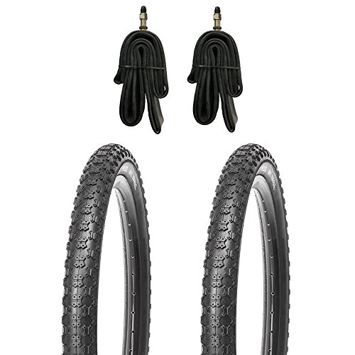 Kujo BMX-Reifen Set 20x2.125 inkl. Schläuche mit Dunlopventilen Mrs. Marble von Kujo