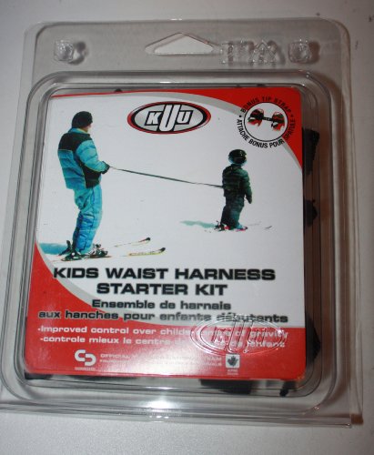 KUU Kids Ski Waist Harness Kinder-Ski-Leine mit Brustgurt schwarz von KUU
