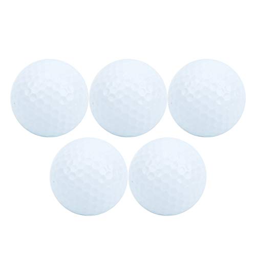 Schwimmender Golfball, 5 Stück synthetischer Gummi Floater Übungs Golfbälle Thermoplastische Kunstharz Wasser Golfbälle für Indoor Outdoor Sport Trainingszubehör von Kuuleyn