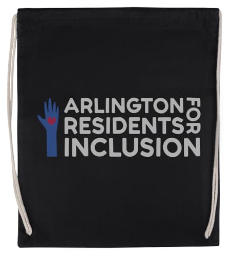 Arlington Residents for Inclusion Unisex-Sporttasche, Schwarz, Umweltfreundlicher Sack von Kwantees