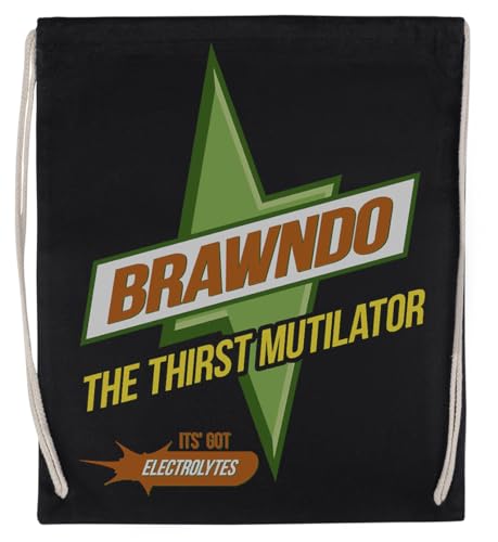 Brawndo The Thirst Mutilator Unisex-Sporttasche, Schwarz, Umweltfreundlicher Sack von Kwantees