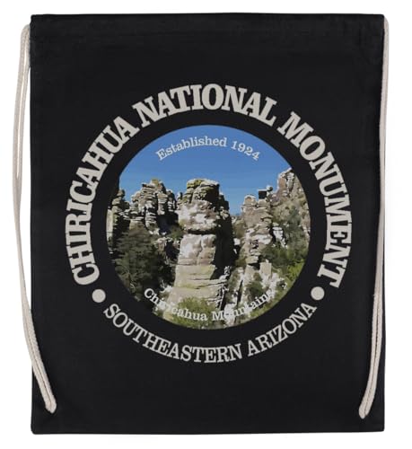 Chiricahua National Monument Unisex-Sporttasche, Schwarz, Umweltfreundlicher Sack von Kwantees