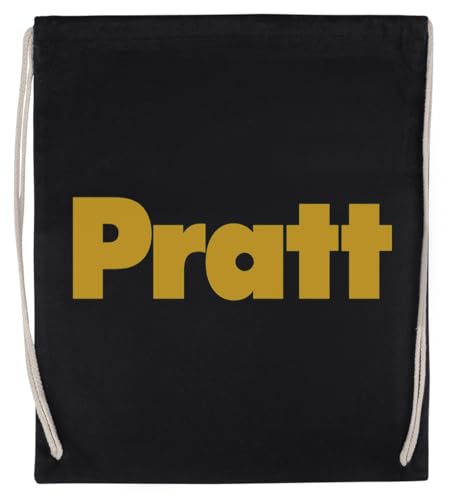 Pratt Institute Unisex-Sporttasche, Schwarz, Umweltfreundlicher Sack von Kwantees