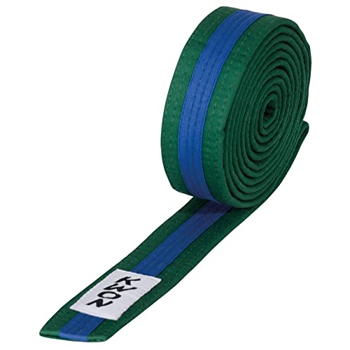Budogürtel Judo mehrfarbig, versch. Längen (grün/blau/grün, 260) von Kwon