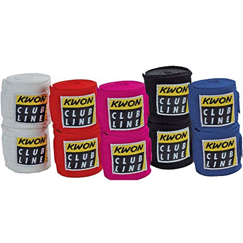 CLUB LINE Boxbandagen elastisch in 5 Farben (schwarz) von Kwon