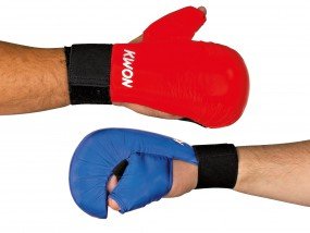 Kwon Karate Handschutz, mit Daumenschaufe, blau, Gr. XL von Kwon