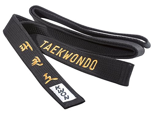 KWON Schwarzer Gürtel "Taekwondo", 5Cm Breite Kwon 320 cm von Kwon