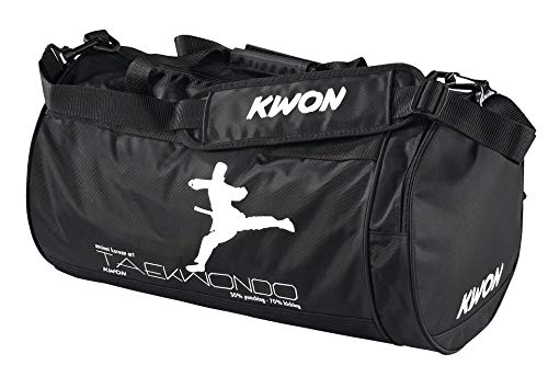Kwon Trainingstasche Taekwondo, schwarz, 48 x 24cm, 5016006 von Kwon