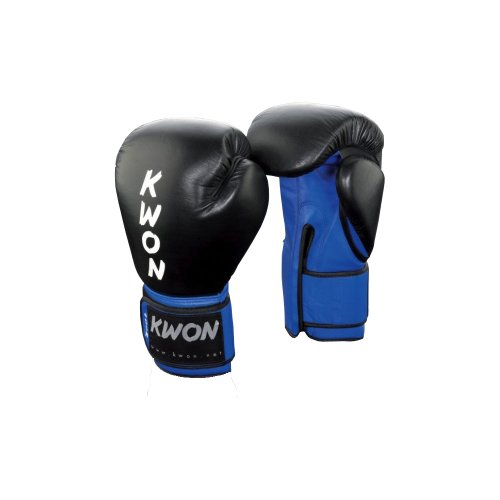 Kickboxhandschuhe KO Champ in 8, 10 und 12oz, in versch. Farben (schwarz/blau, 12 oz) von Kwon