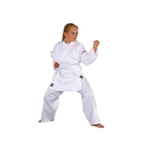 Kwon Unisex Kinder Kampfsportanzug Karate Basic Anzug, Weiß, 140 EU von Kwon