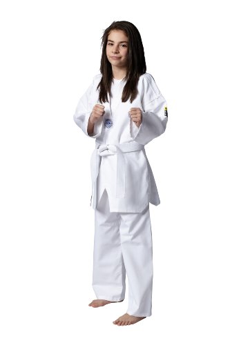 Kwon Kinder kampsport dragt Taekwondo Song Anzug, Weiß, 110 EU von Kwon